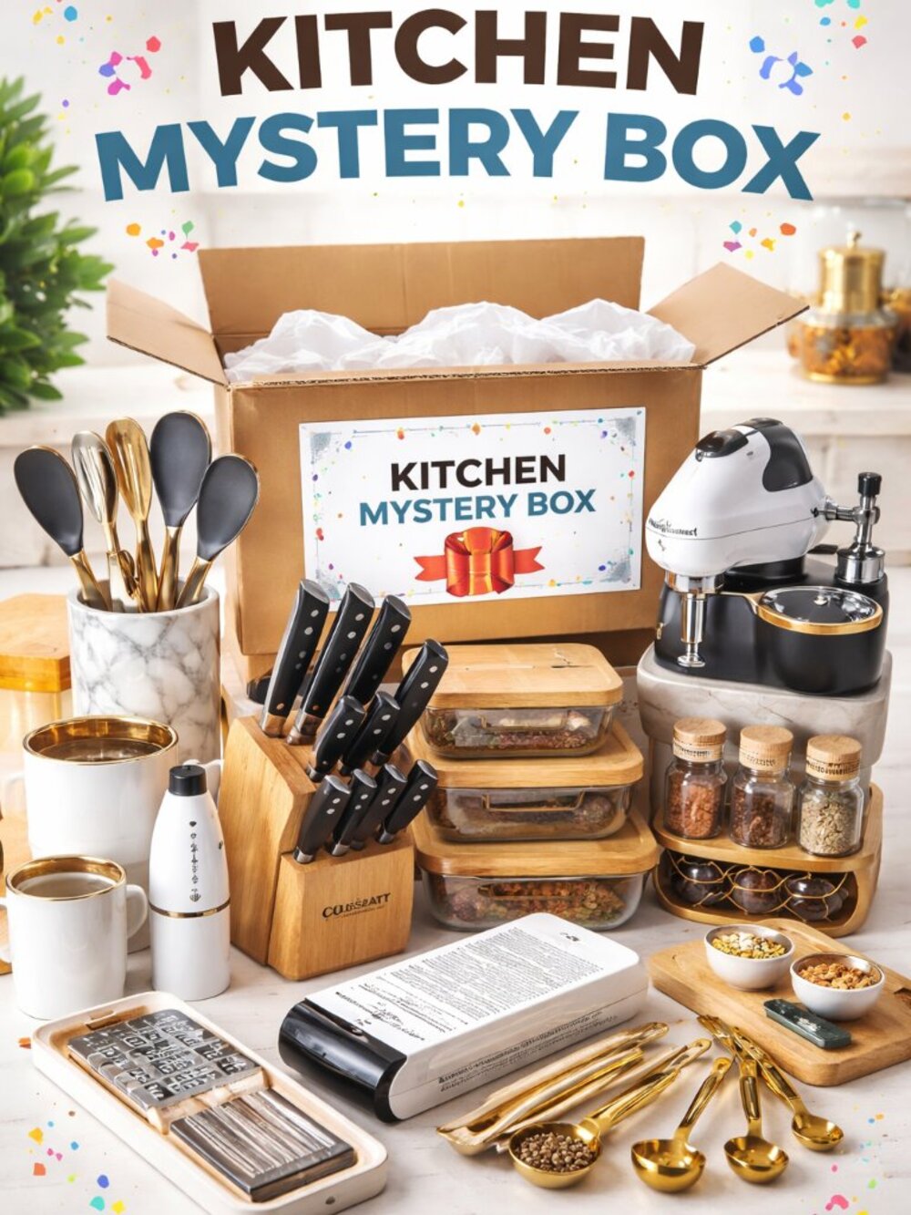 Kitchen Mystery Box: 5 Items NWT NWOT EUC